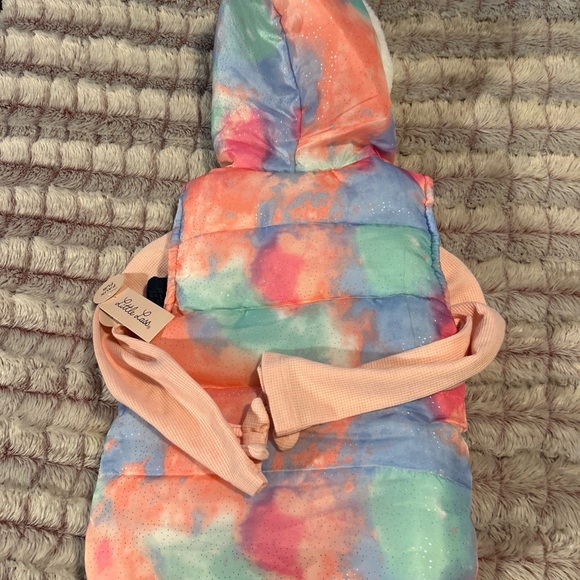 Little Lass Colorful Hoodie , t shirt  & leggings Set size 4 - Picture 4 of 10